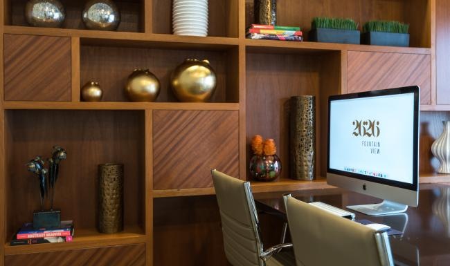 a computer on a desk