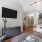 living room with tv and kitchen