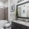 bathroom with sink mirror toilet and tub