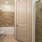 a bathroom with a glass shower